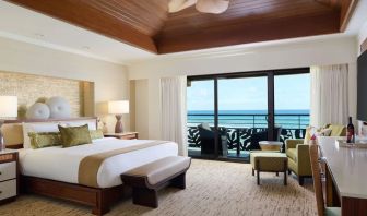 Delux king room with sea view at Ko'a Kea Resort On Po`ipu Beach.