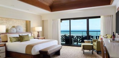 Delux king room with sea view at Ko'a Kea Resort On Po`ipu Beach.