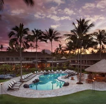 Stunning outdoor pool at Ko'a Kea Resort On Po`ipu Beach.