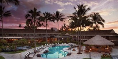 Stunning outdoor pool at Ko'a Kea Resort On Po`ipu Beach.