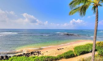 Beautiful beach right at your fingertips at Ko'a Kea Resort On Po`ipu Beach.