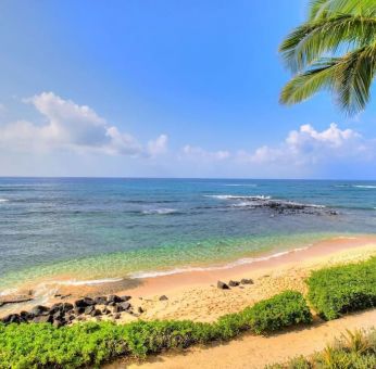 Beautiful beach right at your fingertips at Ko'a Kea Resort On Po`ipu Beach.