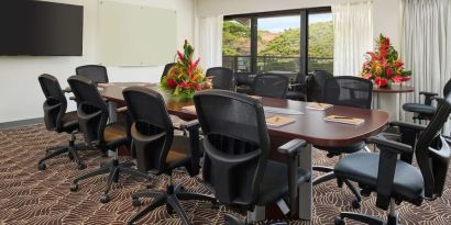 Professional meeting room at Ko'a Kea Resort On Po`ipu Beach.