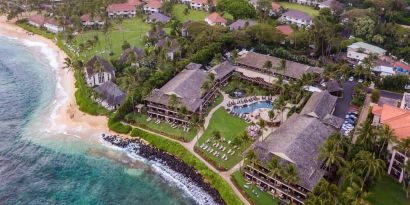 Luxurious beach resort at Ko'a Kea Resort On Po`ipu Beach.