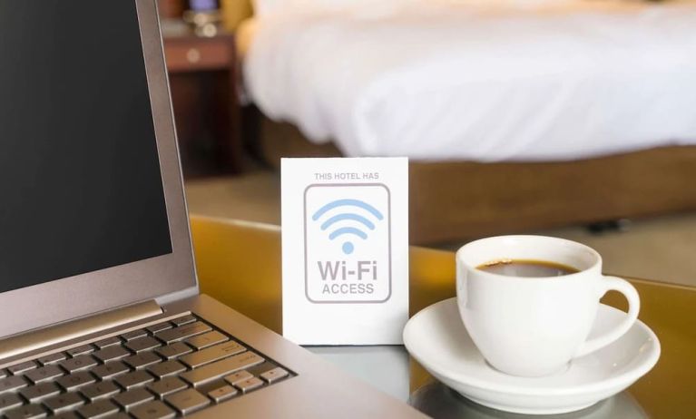 Wi-fi access available at Airport Waterfront Inn.