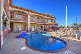 Stunning outdoor pool at Casa Rosa Inn.