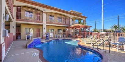 Stunning outdoor pool at Casa Rosa Inn.