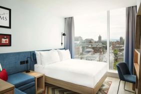 Spacious king room with natural light at Hampton By Hilton Dublin City Centre.