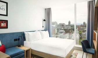 Spacious king room with natural light at Hampton By Hilton Dublin City Centre.