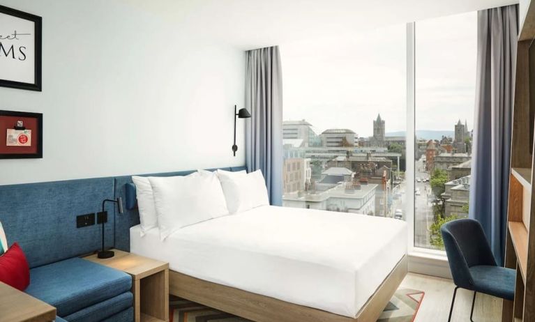 Spacious king room with natural light at Hampton By Hilton Dublin City Centre.