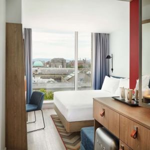 Comfortable day room with workspace at Hampton By Hilton Dublin City Centre.