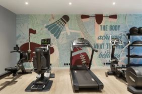 Fitness center available at Hampton By Hilton Dublin City Centre.