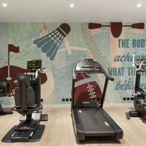 Fitness center available at Hampton By Hilton Dublin City Centre.