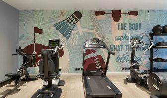 Fitness center available at Hampton By Hilton Dublin City Centre.