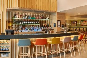 Bar and coworking space at Hampton By Hilton Dublin City Centre.