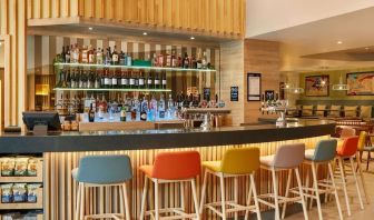 Bar and coworking space at Hampton By Hilton Dublin City Centre.