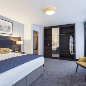 Spacious delux king room at Temple Bar Hotel.