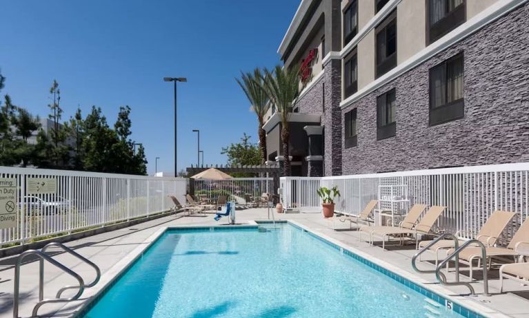 Refreshing outdoor pool at Hampton Inn Los Angeles-Orange County-Cypress.