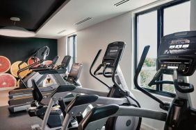 Well equipped fitness center at Fairfield Inn & Suites By Marriott Kenosha Pleasant Prairie.