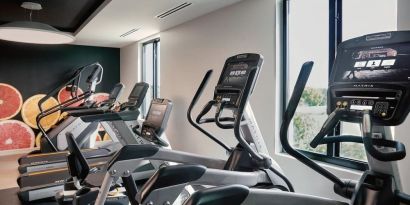 Well equipped fitness center at Fairfield Inn & Suites By Marriott Kenosha Pleasant Prairie.