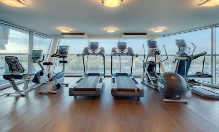 Fitness center at DoubleTree By Hilton Newcastle International Airport.