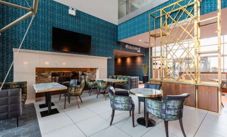 Dining area at DoubleTree By Hilton Newcastle International Airport.