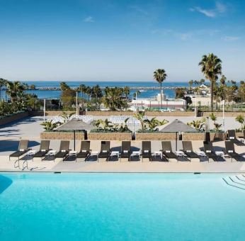 Stunning outdoor pool at Sonesta Redondo Beach & Marina.