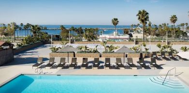 Stunning outdoor pool at Sonesta Redondo Beach & Marina.