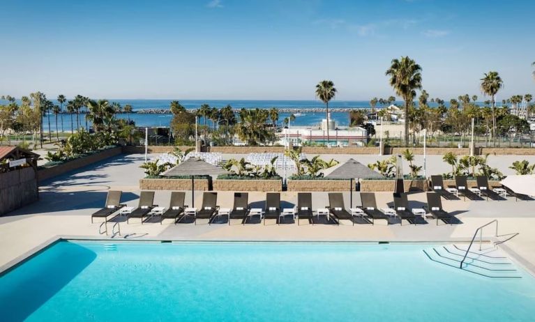 Stunning outdoor pool at Sonesta Redondo Beach & Marina.