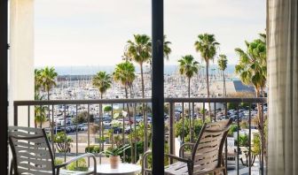 Day use room with beautiful terrace at Sonesta Redondo Beach & Marina.