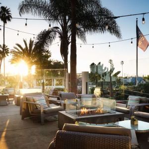 Beautiful rooftop ideal for coworking at Sonesta Redondo Beach & Marina.