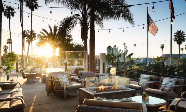 Beautiful rooftop ideal for coworking at Sonesta Redondo Beach & Marina.