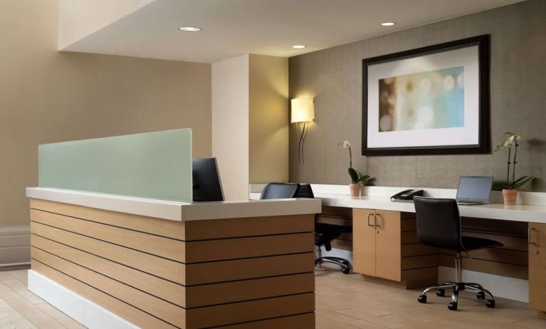 Business center with internet and printer at Sonesta Redondo Beach & Marina.