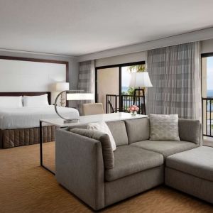 Spacious king room at Sonesta Redondo Beach & Marina.