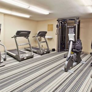 Sonesta Simply Suites Cleveland North Olmsted Airport’s fitness center has an assortment of exercise equipment including treadmills and cycling machines.