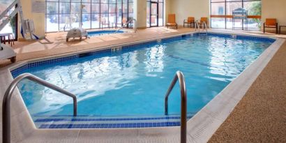 Sonesta Select Boston Milford’s indoor pool includes a lift and had a nearby hot tub.