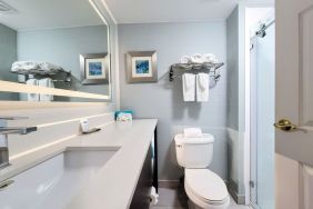 Private guest bathroom with shower at Holiday Inn Belcamp - Aberdeen Area.