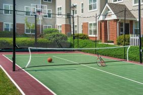 Sonesta ES Suites Baltimore BWI Airport’s sports court is suitable for both basketball and tennis.