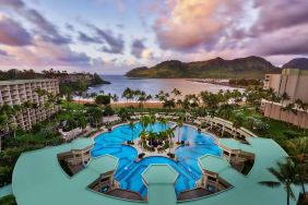 Relaxing outdoor pool area at Royal Sonesta Kaua'i Resort Lihue.