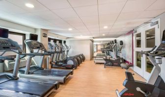 The fitness center at Sonesta Los Angeles Airport LAX has a large array of exercise machines, including treadmills, bikes, and ellipticals.