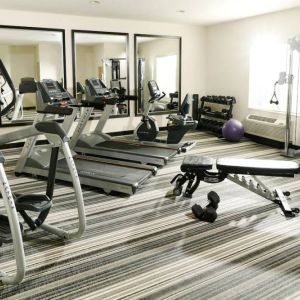 Sonesta Simply Suites Detroit Ann Arbor’s fitness center comes with free weights and a bench, plus various exercise machines.