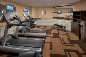 Sonesta Select Tinton Falls Eatontown’s fitness center includes both treadmills and free weights for guests to use.