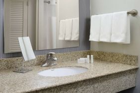 Guest bathroom at Sonesta Select Dallas Central Expressway.