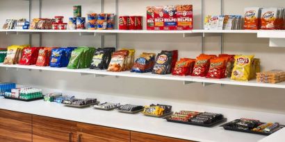 The Shoppe stocks plenty of snacks to satisfy the sweet tooth of guests.