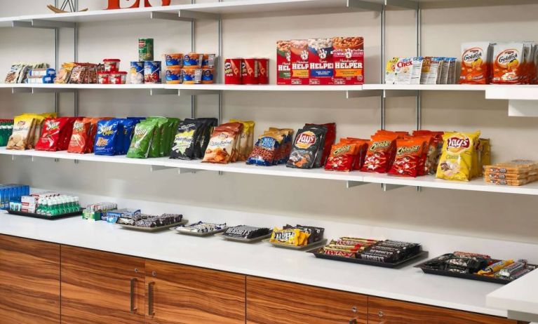 The Shoppe stocks plenty of snacks to satisfy the sweet tooth of guests.