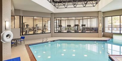 Relaxing pool area at Sonesta Atlanta Northwest Galleria.