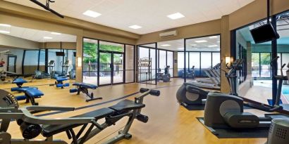 Fitness center available at Sonesta Atlanta Northwest Galleria.