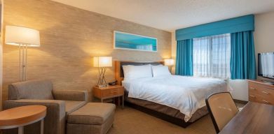 King room with natural light at Sonesta Anaheim Resort Area.