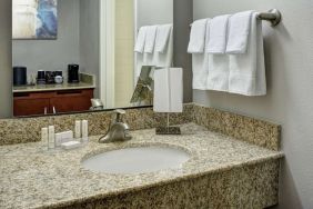 Guest bathroom at Sonesta Select Milwaukee Brookfield.