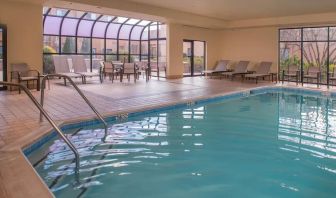 Indoor pool at Sonesta Select Milwaukee Brookfield.